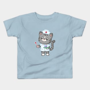 Nurse Kitty Kids T-Shirt